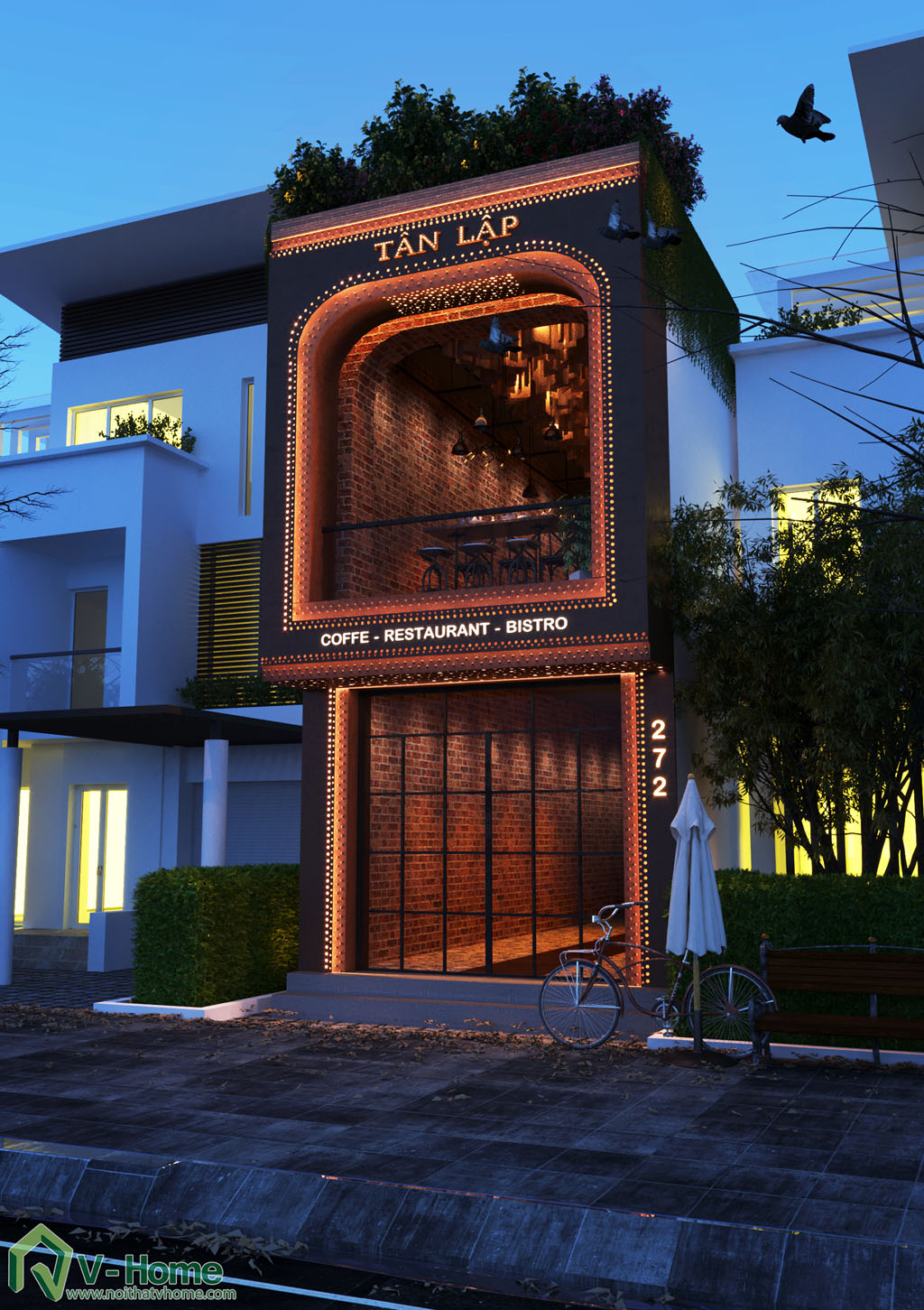 final-1 Thiết kế kiến trúc Tân Lập Restaurant