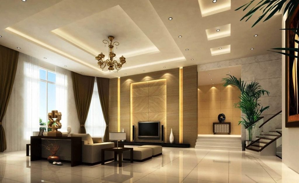 33-examples-of-modern-living-room-ceiling-design-interior-along-with-winning-images-1024x628 Lựa chọn mẫu trần thạch cao đơn giản mà đẹp phù hợp theo không gian