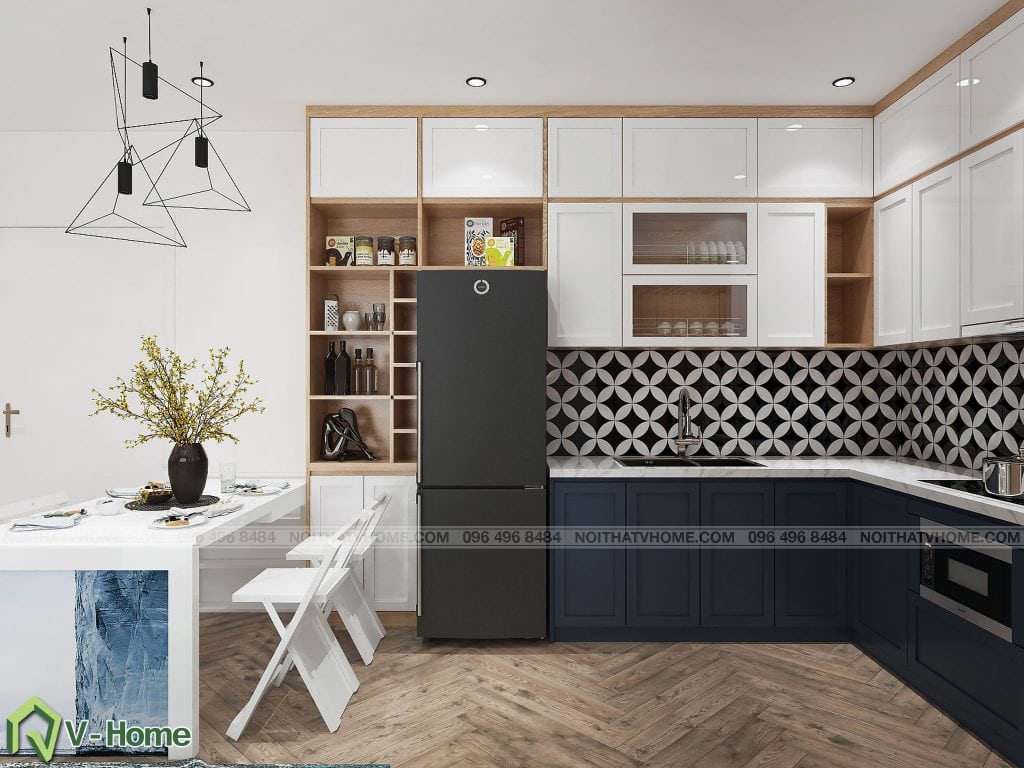 thiet-ke-phong-khach-chung-cu-n02-yen-hoa-8-1024x768 Thiết kế nội thất chung cư N02 - 259 Yên Hòa phong cách Scandinavian